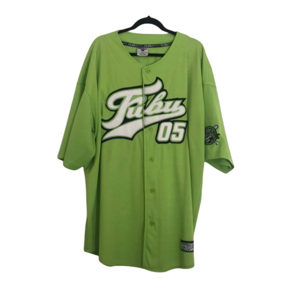 Vintage FUBU Streetwear Mens XL Lime Green Jersey